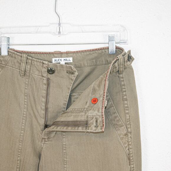 Alex Mill Field Pants in Herringbone Vintage Olive size 29 - Picture 6 of 11